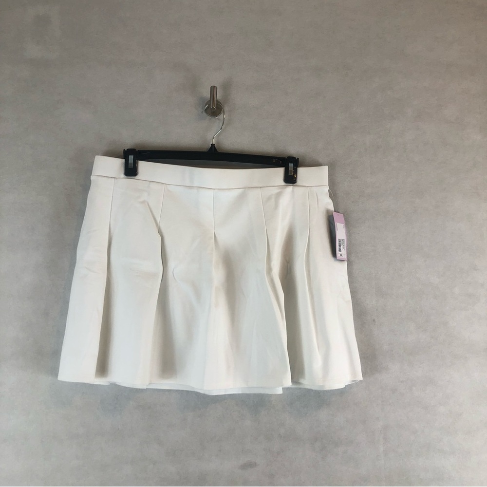 A new day white size 8 pleaded linen tennis pickle ball preppy skort NWT